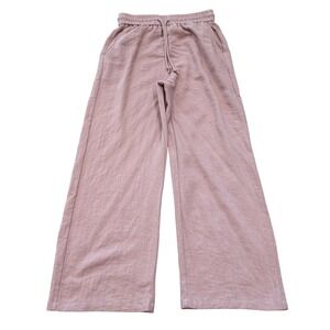 HALARA Women Wide Leg Pull On Pants Size S Pink Boho Lounge Relaxes Flowy Beschy